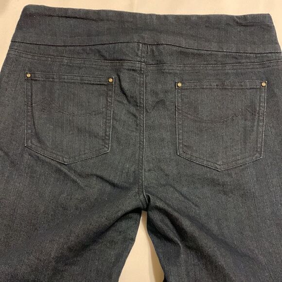 Denim & Co. Size 14 tall pull on elastic waist denim jeans - Picture 2 of 8